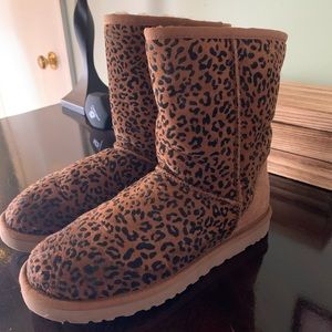 UGG Classic Short Leopard Print Boots